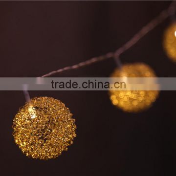 Golden Fairy Ball led string light for Wedding Home Decoration