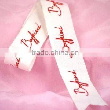 custom logo satin printed tape band