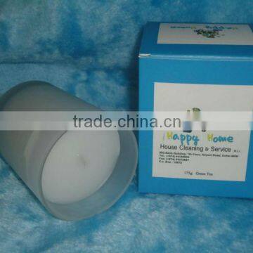 175g Green Tea Scented Cheap Candle in glass jar and gift box