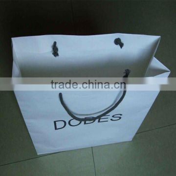 Simplified logo printed white bag