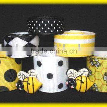 Printed grosgrain webbing,Golden foil printed webbing,Printed organza webbing