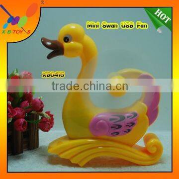 2015 Cute Swan Deign New Supper Cooling Mini USB/Battery Operated Fan at Factory Price photo-2