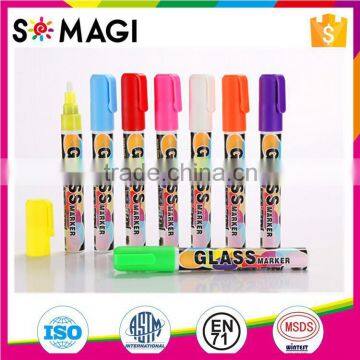 Premium Liquid Reversible Nib Highlighter pen with rich colors And Fluorescent