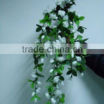 Wedding flower garlands silk rose flower garland,decorative artificial flower garland