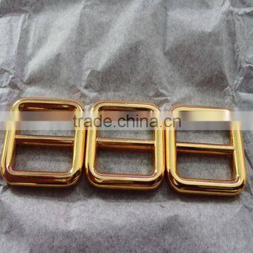 square shape leather gold color metal buckle for handbags