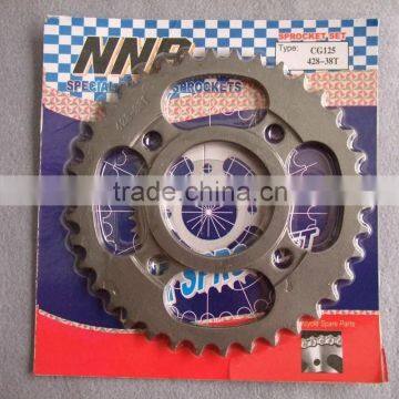SCL-2012030817 CG125 CBT125 Transmission Parts WY125 Motorcycle Transmission Motorcycle Rear Sprocket photo-2