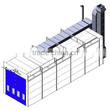 JF 15C well equipped truck paint baking oven with RIELLO RG5D diesel burner
