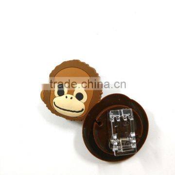 Monkey shape Wholesales Cartoon design custom made easy book clip