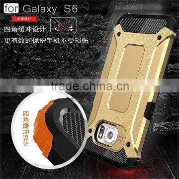 Hot Selling Iron-Bear Dual Layer Hybrid Armor Cell Phone Case For Samsung Galaxy S6
