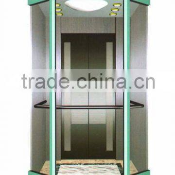 Three-side glass elevator