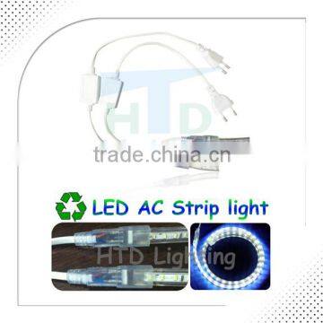 HIGH BRIGHT 220v 5050-60 18-20lm plug LED Strip IP67