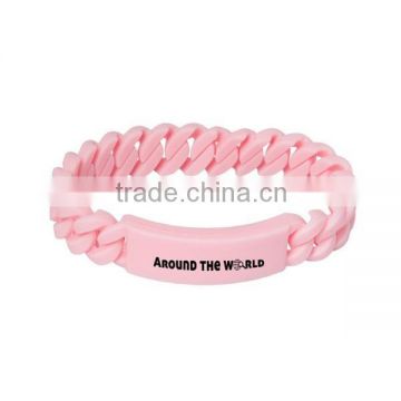 New Design Best Sales Silicone Tyvek Bracelet Twist Rubber Braided Bracelet