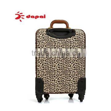 Leopard Print PVC Spinner Travel Luggage Wholesale Trolley Luggage Bag photo-4
