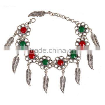 Leaf Alloy Tassel With Resin Diamon Bracelet 2016 Tassel photo-3