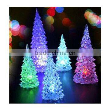 New Design Promotional Gift Yiwu Wholesale LED Mini Christmas Colorful Light Christmas Tree