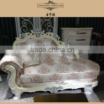 Classic style furniture leather chaise lounge