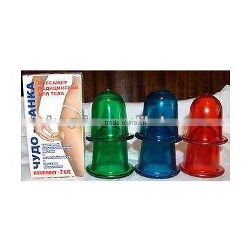 colorful medical vacuum massage silicone cups