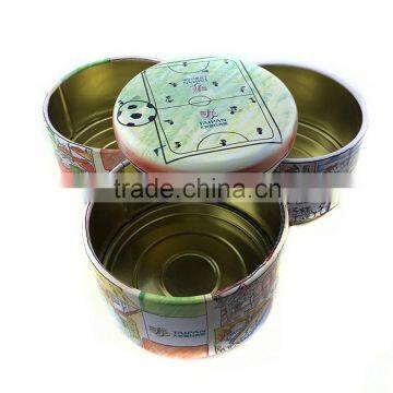 delicacy bread round metal gift tin box set