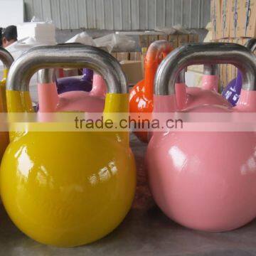 High Quality kettle bell for crossfit competition smoth surface with anti-rust handel