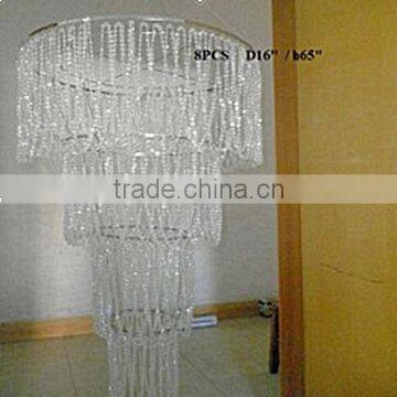 factory table chandeliers for weddings