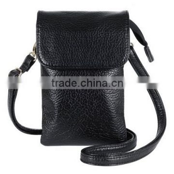 Boshiho full grain leather crossbody cell phone purse