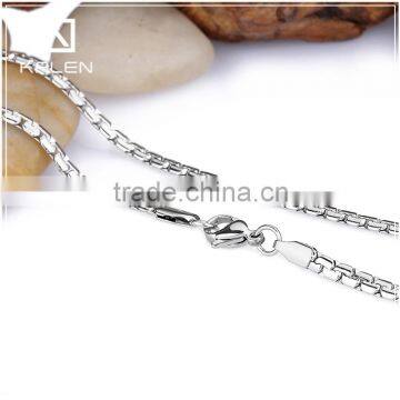 China good quality factory sale simple friendship stainless steel chain necklace prices