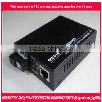 a pair BIDI WDM single fiber , 20km ethernet fiber media converter