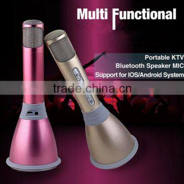 fashion handbag 2016 for android tv handheld ktv amplifier+speaker k068 microphone