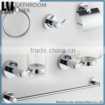 China Supplier Classic-Style ZInc Alloy And Glass Chrome Finishing Wall-Mounted Bathroom Accessories Set