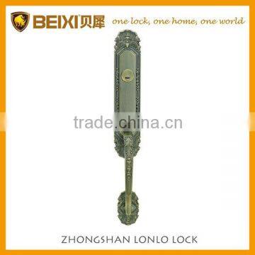 High quality US standard luxury zinc alloy antique brass finish large mortise lock door