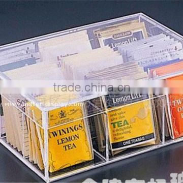 wholesale acrylic tea bag holder/tea bag storage box