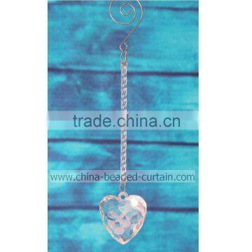 Supply Heart Shape Crystal Prism Drop for Party Ornaments