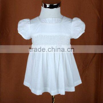 Cotton Hand Smocking Girl Dress
