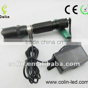 rechargeable cree rechargeable blue/white led flashlight