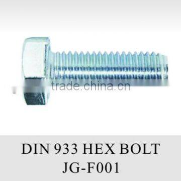 carbon steel hex head bolt din933