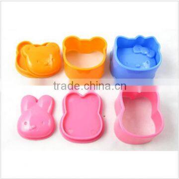 3PCS BENTO RICE ROLL MAKER SET OF RABBIT,BEAR,CAT SHAPED
