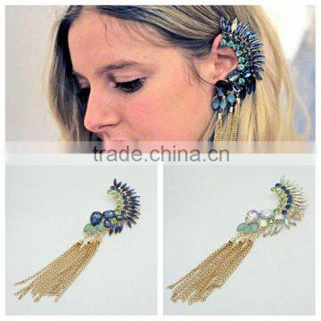 Tassel earring women ear cuff imitation jewelry