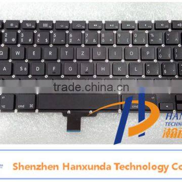 100%New Original CZ Version Keyboard for macbook A1278 CZ Version keyboard+ Backlight