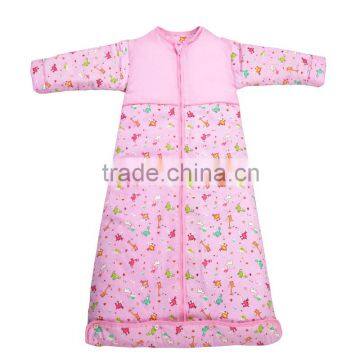 Infant Kids Anti Kicking Quilt Sleeping Bag for Four Seasons Detachable Fillings Pink Style photo-5