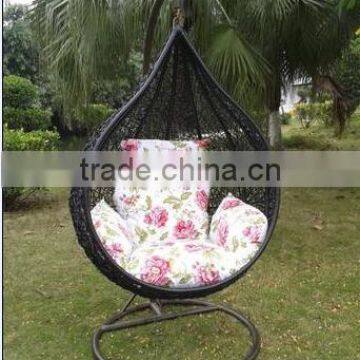 2016 Wicker Swing Hanging Chair Cushion Covered