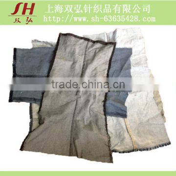 Denim fabric cotton rags with used material