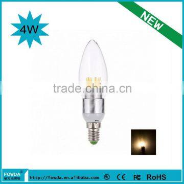 2016 NEW CHEAP ALUMINUN 3W 4W E27 E14 COB LED CANDLE LIGHT