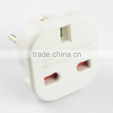 Hot selling  uk to euro plug adapter CE Rohs