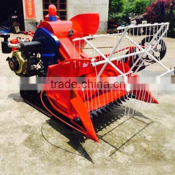 small mini rice wheat combine combiner harvester with threashing function