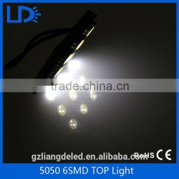 Car styling dc 12v white color 5050 6leds car top light