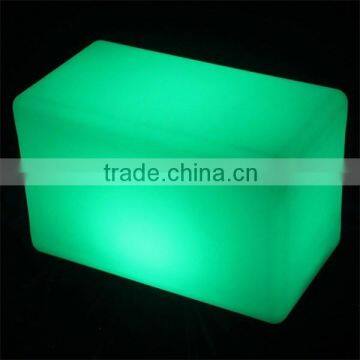 plastic led cube chair,LED chair light; Wonderful Chair LED cube light,magic change color light small seat