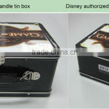 lock lunch tin box with handle