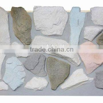 Artificial rock panel, 3D polyurethane decorative stone veneer, waterproof, fireproof