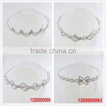 Diamond Latest Design Bridal Custom Pearl Headband photo-6