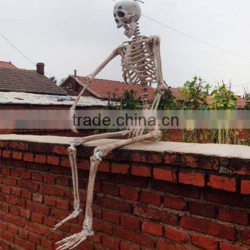 2016 hot sale Crazy Scary Spooky Bonez Pose-N-Stay Halloween Life Size Skeleton